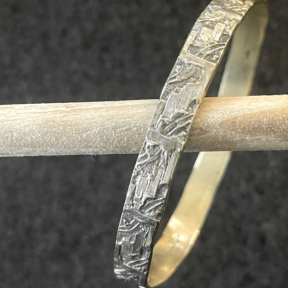 Gorgeous Vintage Sterling Silver Bangle Bracelet